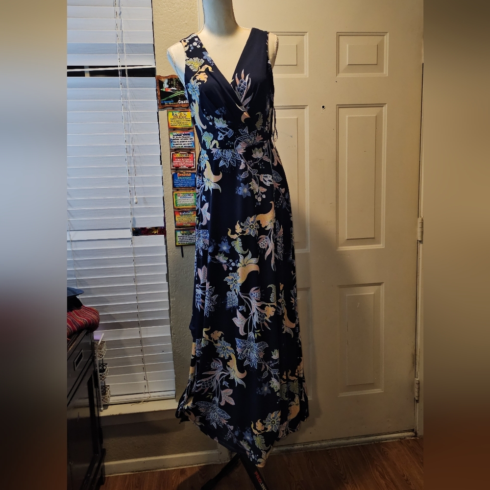 Floral Navy Maxi Dress